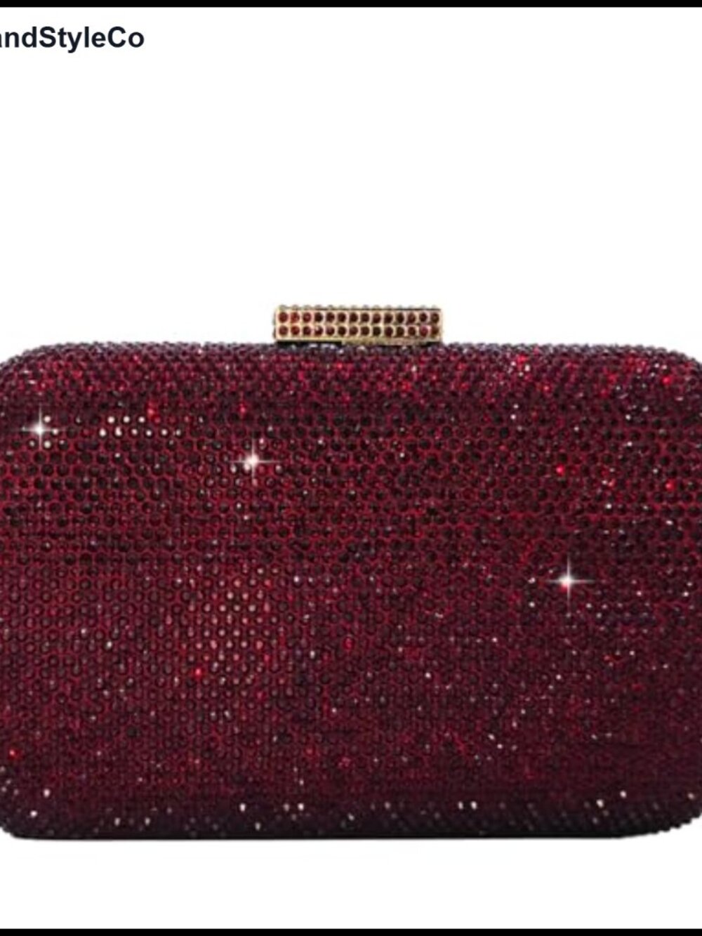 Crystal Rhinestone Evening Clutch Satin Metal Frame Push Clasp Shoulder